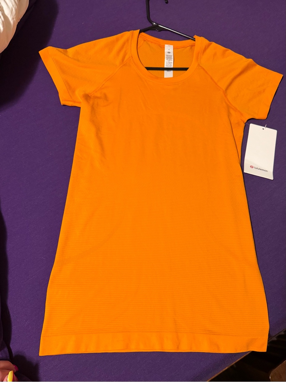 Lululemon Bright Orange Athletic shirt